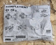 1x Komplement 002.145.05 Ikea Scharnier 2x Soft 1x Normal + Klebedämpfer Neu