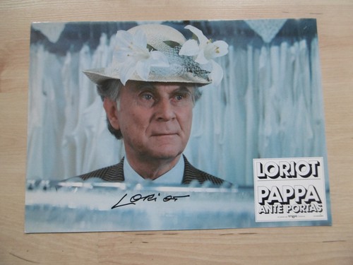 Loriot autogramm signed - signed, a4