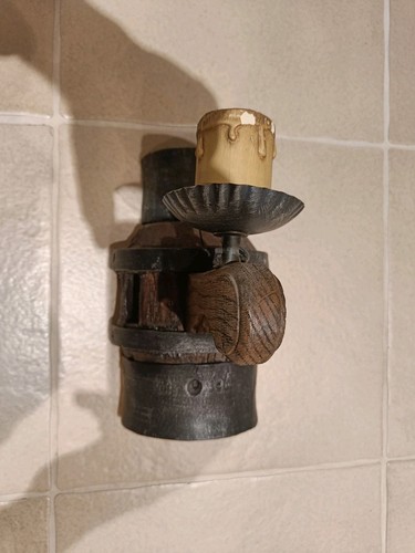 Wandlampe wandleuchte wagenrad - wandlampe,