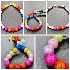 Magic Perlen  Kette mit Magnet Verschluss , 3D Illumination , Bunte Kette