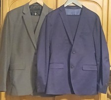 2 Herrenanzüge Gr.48 Esprit Blau und H&M Grau Top Zustand