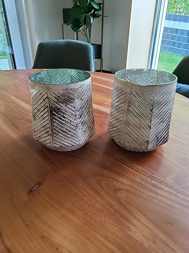2er set glasvasen übertöpfe - set, glasvasen/Übertöpfe