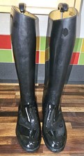 Aigle Coupe Saumur Gummi Reiten Regen Stiefel schwarz Größe UK 6, EU 39