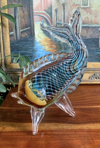 Glasfigur fisch skulptur - fisch,