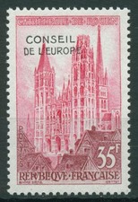 Frankreich 1958 Dienstmarken Europarat Kathedrale Rouen D 1 postfrisch