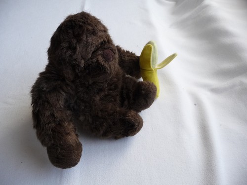 Süßer sitzender gorilla - süßer,