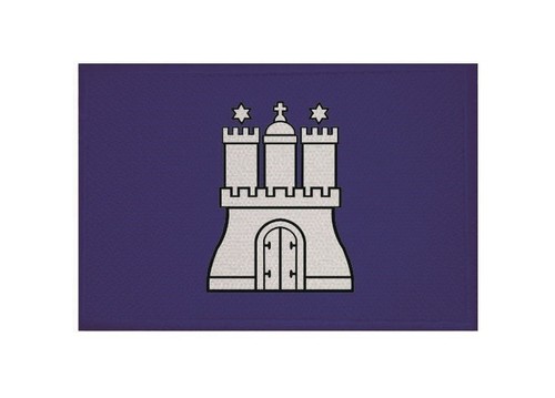 Aufnäher hamburg blau patch - blau, 9