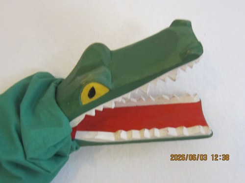 Handpuppe krokodil lotte - krokodil,