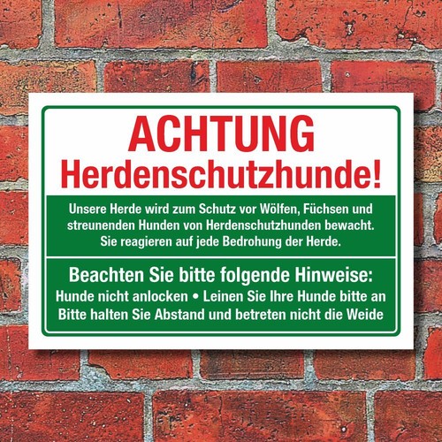 Schild herdenschutzhund hunde - schild,