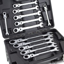 Ratschenschlüssel Gelenk Ringschlüssel Ratsche Maulschlüssel 8-22mm 12tlg BITUXX