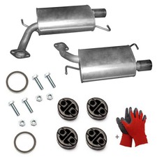 2x Endschalldämpfer L & R  +