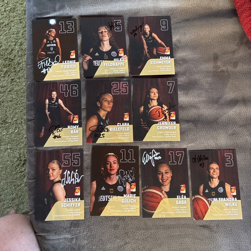 Autogrammkarten basketball - 10,