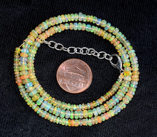 äthiopische opal halskette - opal, 16