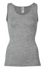 Engel-Natur Damen Achselshirt Unterhemd 70% Schurwolle 30% Seide gots zertifiz.