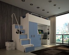 Hochbett etagenbett kinderbett - hochbett,