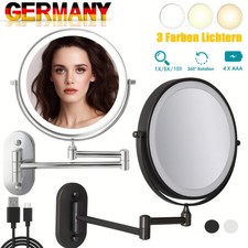 1/5/10-Fach Schmink Spiegel & LED Beleuchtung Kosmetik Spiegel Licht Beleuchtet