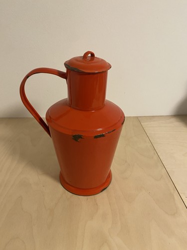 Emaille milchkanne antik - emaille,