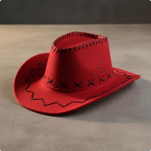 Cowboyhut mit breiter - , krempe