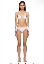 Burberry White Check Bikini