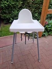 IKEA Antilop Kinderhochstuhl mit Tablett - Weiss