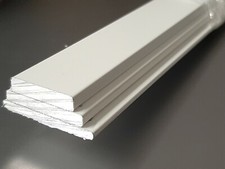 Alu Aluminium Flach Flachstange Weiß Matt RAL 9016  PULVERBESCHICHTET