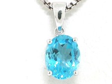 Blautopas Anhänger 585