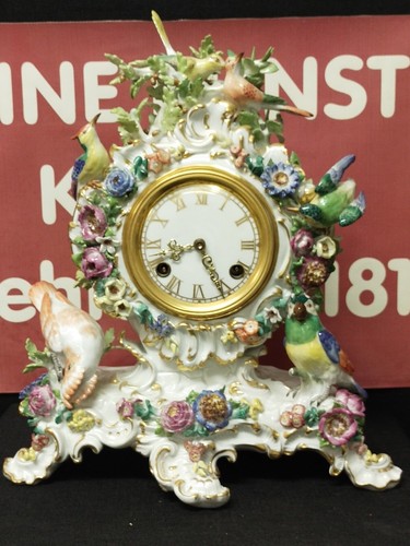 Große meissen uhr - meissen, mit