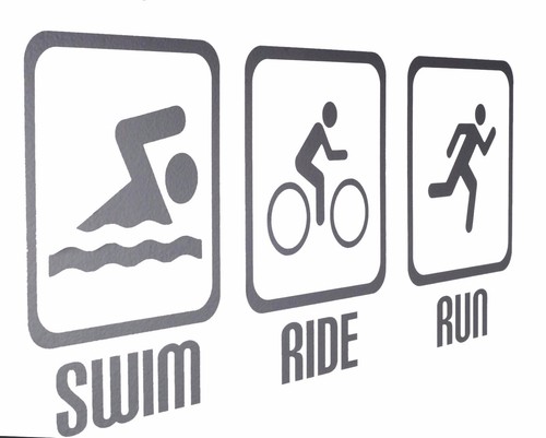 Swim ride run - swim,