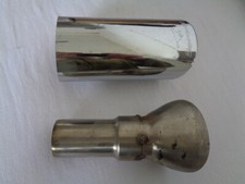 Auspuff Sport Endrohr Edelstahl Oval schräg 100 x 85 x 190 mit Supersprint Prägu