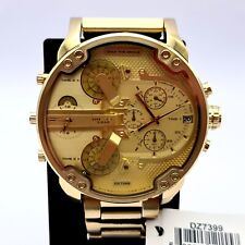 NEU ORIGINAL DIESEL DZ7399 MR. BIG DADDY 2.0 GELBGOLD STAHL HERREN UHR UK
