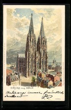 Köln, Dom mit Stadtansicht