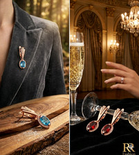 Luxus Ohrringe 585 Roségold