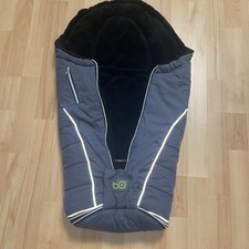 Fußsack von BO Baby one Teddyfell gefüttert Grau Kinderwagen TOP