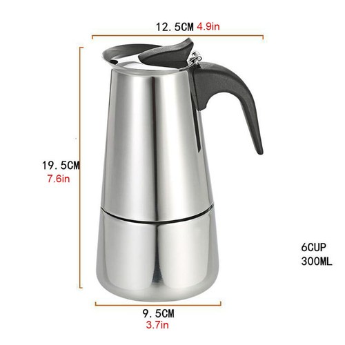 Edelstahl espressomaker - edelstahl,