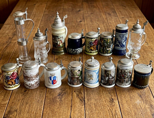Konvolut bierkrüge mit - bierkrüge,