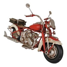 Blechmodell motorrad rot 19cm - blechmodell,