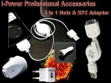 CAR iPod iPhone 4 4S 3G 3GS Auflader Netzteil Auto Ladekabel Reise Ladegerät L2