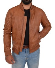 Herren Bomber weiche cognac