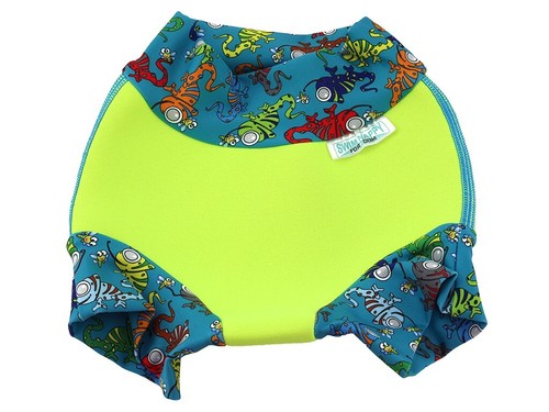 Neongelbe neopren poolwindel - neongelbe, neopren-poolwindel
