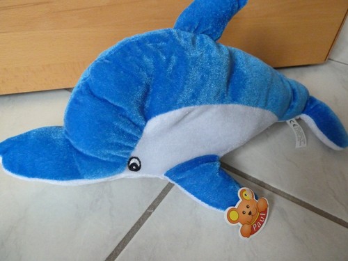 Kuscheltier delphin mit - kuscheltier,