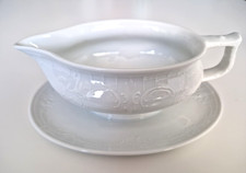 Porzellan Sauciere – ALT FÜRSTENBERG · WEISS – Rokoko-Stil – sehr guter Zustand