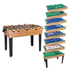 Tischfußball 15 in 1 Spieletisch Multigame Kicker Billard Multifunktion Spiele