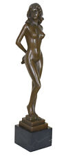 Frauenakt Jugendstil nackte Frau Bronze Bronzefigur signiert Frauenfigur Antik