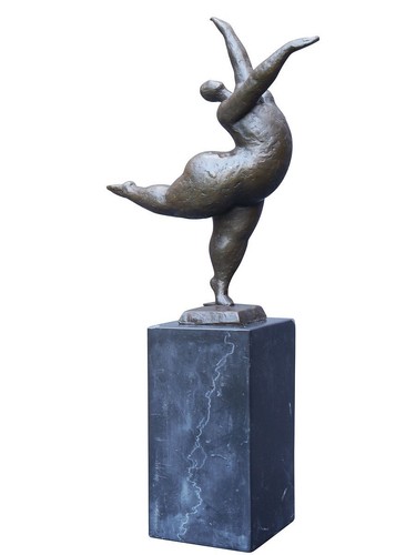 Bronze figur skulptur - bronze, einer