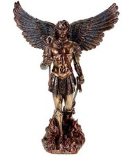 Erzengel Heiliger Michael mit Zepter und Schwert - bronziert/coloriert by Verone