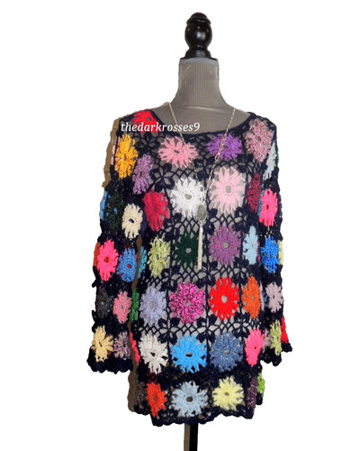 Häkelpullover tunika - häkelpullover,