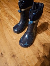 Gummistiefel - Größe 26/27 - Tchibo - gebraucht - Blau mit Flugzeugen