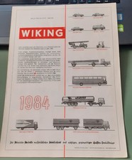 Wiking Prospekt Bild-Preisliste 1984/85