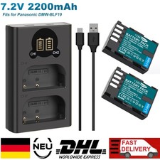 2Pcs DMW-BLF19E BLF19 Akku