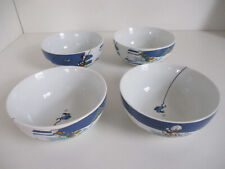 WMF KINDERGESCHIRR SET 4 MÜSLISCHALEN PORZELLAN SCHALE DONALD DUCK FRANZ GANS...